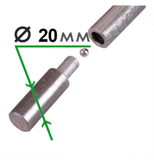 Петля гаражная с шаром d 20х100мм, Сибртех