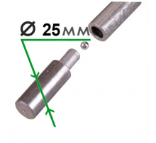 Петля гаражная с шаром d 25х120мм, Сибртех