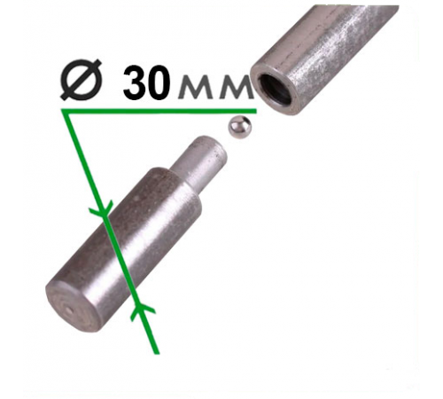 Петля гаражная с шаром d 30х140мм, Сибртех