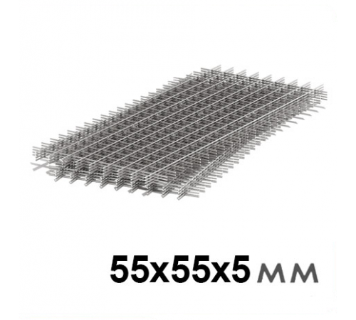 Сетка сварная 55х55х5 мм, размеры 0,5х2 м.